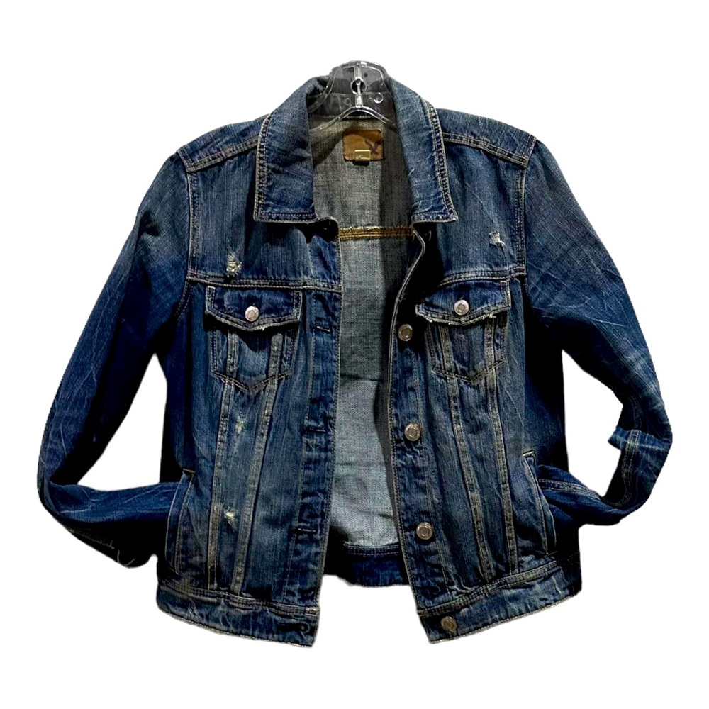American Eagle 🦅 distressed Denim Jean Jacket cowboy